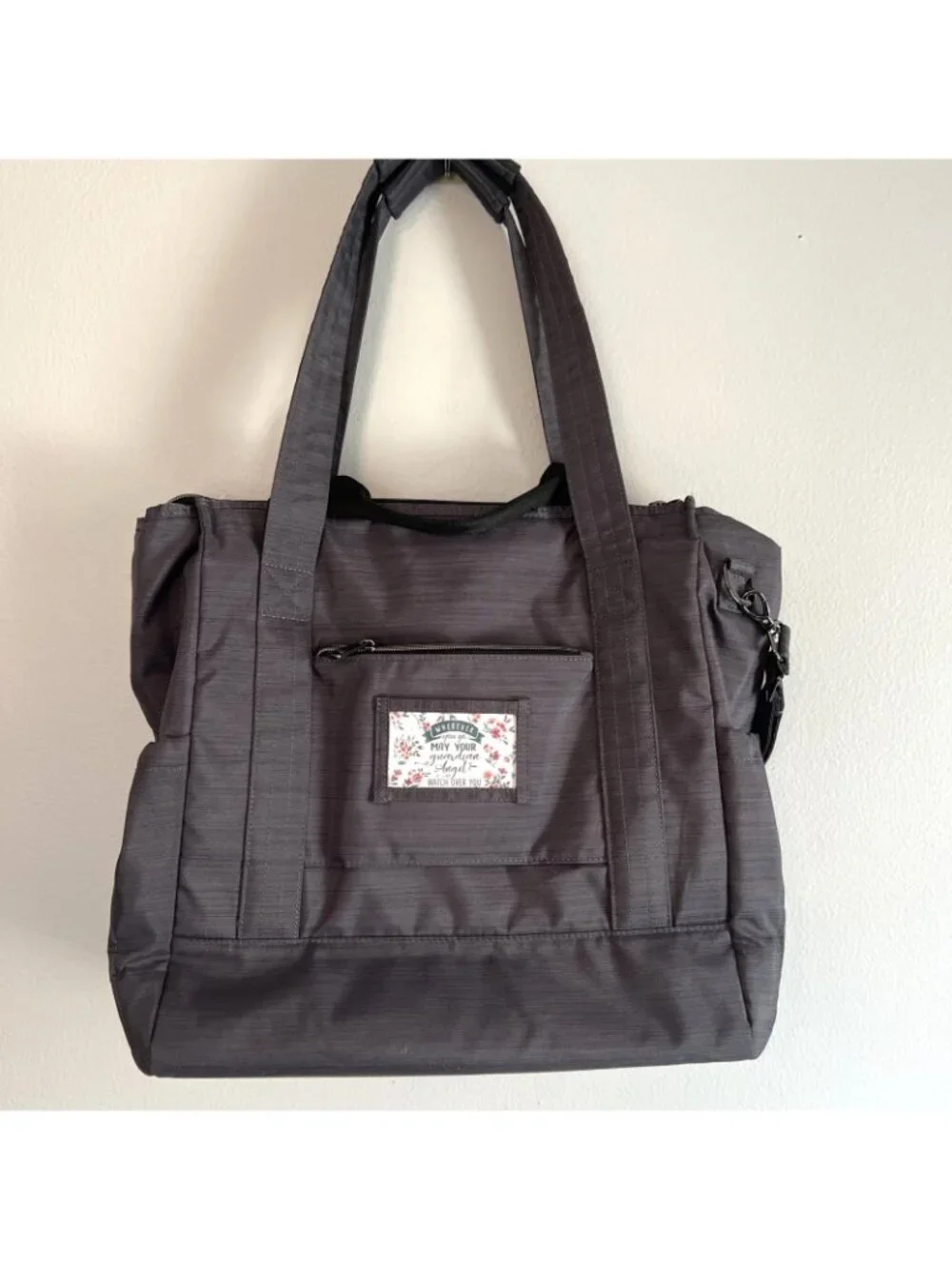 Lug Baby Yacht Carry All Bag Gray Zip Top Tote